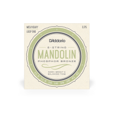 Набор струн D'ADDARIO EJ75 Mandolin Phosphor Bronze Medium/Heavy (11.5-41)